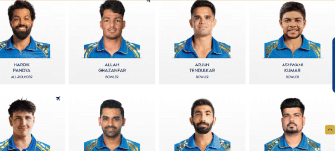 Mumbai Indians Squad
