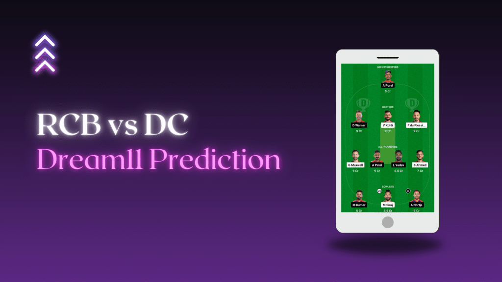 RCB vs DC Dream11 Prediction